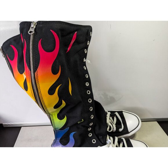 NEW Chuck Taylor All Star XXHi Pride Unisex High Top Sneaker Rainbow Flame M12 - Picture 8 of 10